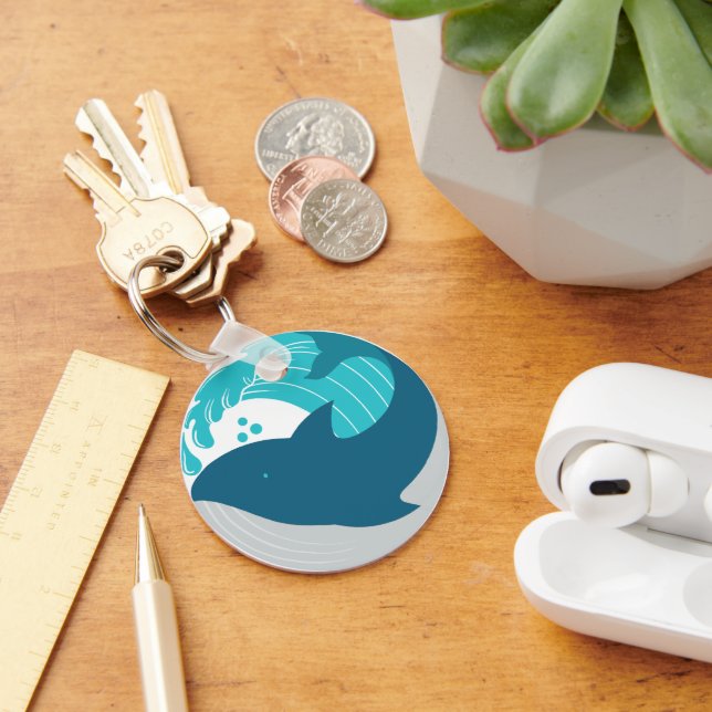 Chaveiro Baleia Azul (Mesa)