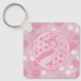 Chaveiro baleia,totem animal,zen,chakra,flor da vida