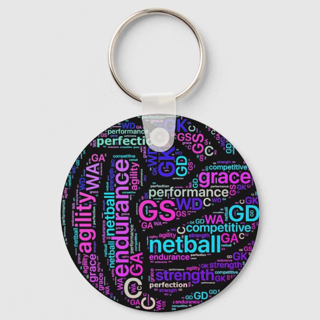 Chaveiro Ball Design Inspiration Netball (Frente)