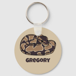 Chaveiro Ball Python Cobra, Brown e Tan Personalizados