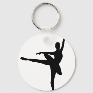 Chaveiro Ballerina branca branca branca Balé simples