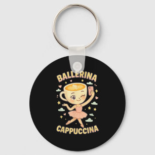 Chaveiro Ballerina Cappuccina Itália Brainrot Memória Viral