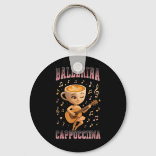Chaveiro Ballerina Cappuccina Italiana Brainrot Guitar Musi
