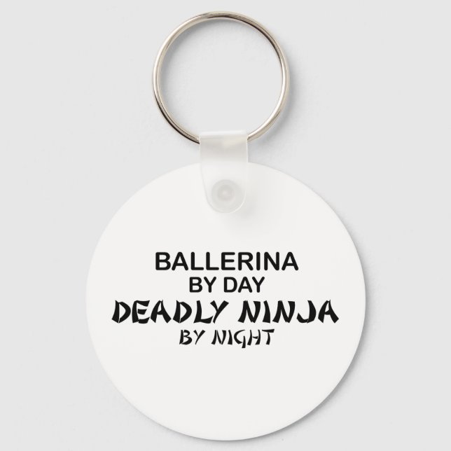 Chaveiro Ballerina Deadly Ninja por Noite (Frente)