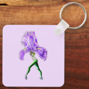 Chaveiro Ballerina Iris Flower Balé