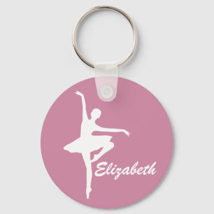 Chaveiro Ballerina Rosa Personalizada
