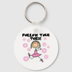 Chaveiro Ballerina Siga Seus Dedos Camisetas e Presentes