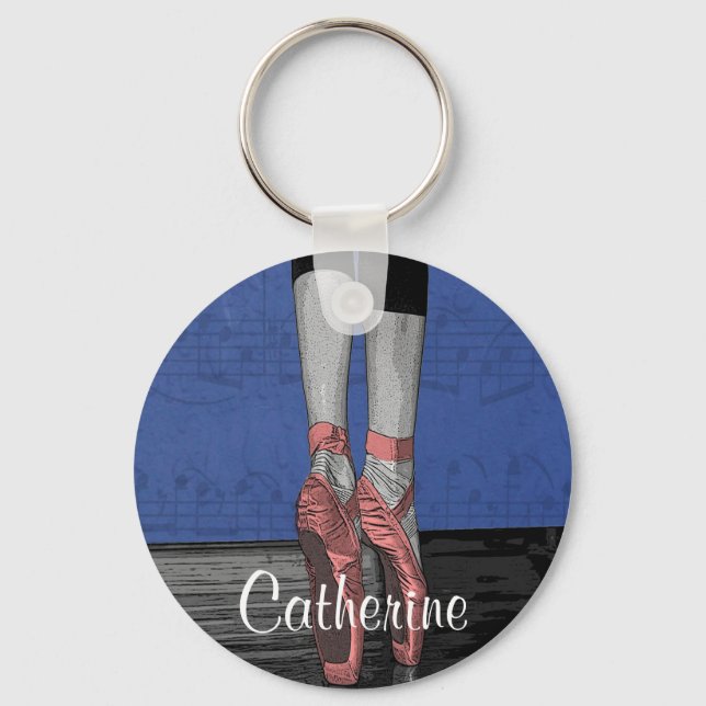 Chaveiro Ballet Dancers Dance Shoes Key Chain Dancer Gift (Frente)