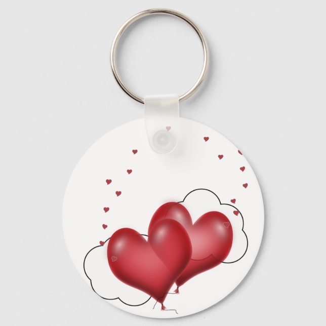 Chaveiro Balloon Hearts With Little Hearts (Frente)