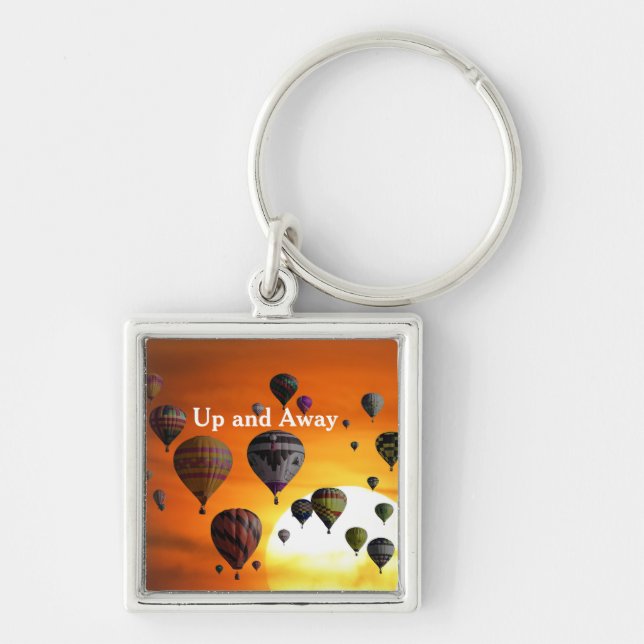 Chaveiro Balões de ar quente em voo (Frente)