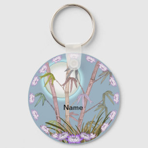 Chaveiro Bamboo Lotus Moon