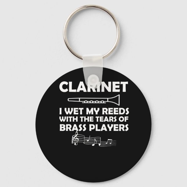 Chaveiro Banda Clarinet Marching Wet Reeds Com Lágrimas (Frente)