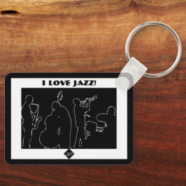 Chaveiro Banda de Jazz Eu amo Jazz