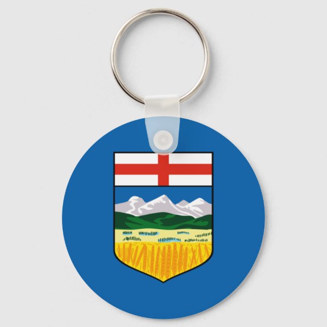 Chaveiro bandeira Alberta (Frente)