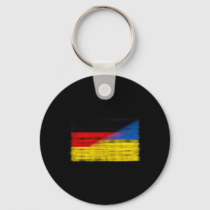 Chaveiro Bandeira Alemanha Ucrânia Apoio Alemão Ucraniano C