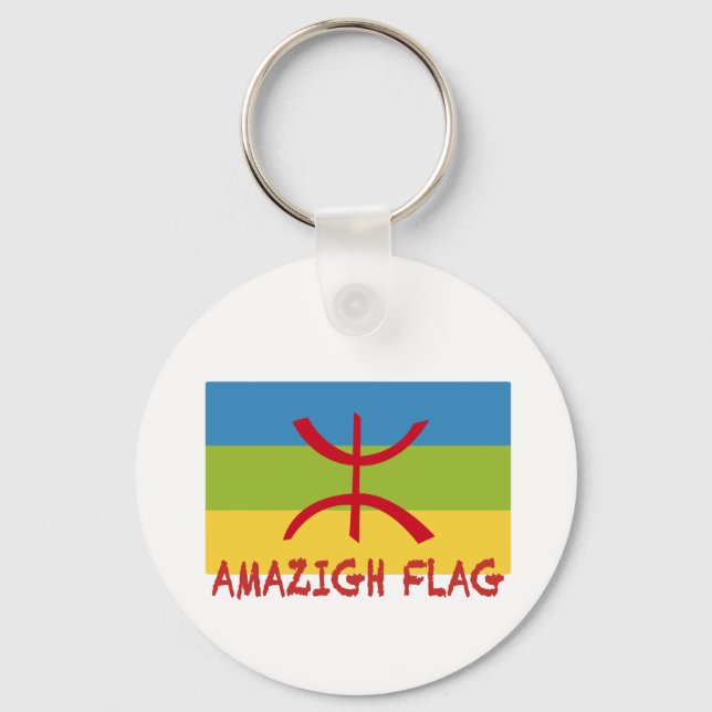 Chaveiro Bandeira Amazigh - Bandeira-Drapeau Amazigh (Frente)