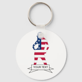 Chaveiro bandeira americana