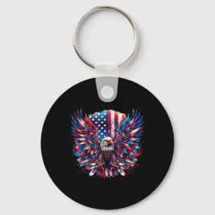 Chaveiro Bandeira Americana Águia Careca Águia Patriótica 4