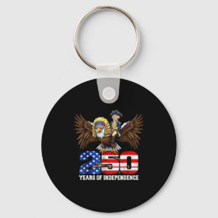 Chaveiro Bandeira Americana Águia Vintage 250 Anos 177