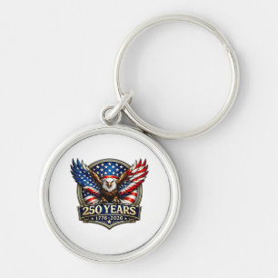 Chaveiro Bandeira Americana Águia Vintage 250 Anos 177 4 de