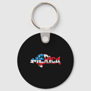 Chaveiro Bandeira Americana Amantes da Pesca Pescador Diver