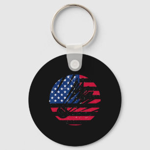 Chaveiro Bandeira Americana Badminton Camisa Men Patriótico