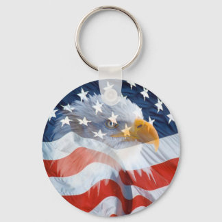 Chaveiro Bandeira Americana Bald Patriótica