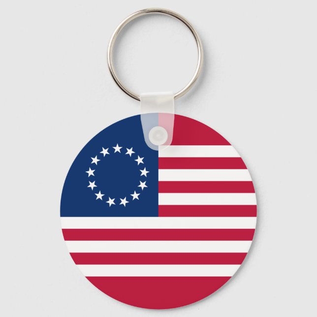 Chaveiro Bandeira Americana Betsy Ross (Frente)
