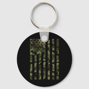 Chaveiro Bandeira Americana Camuflada EUA Camuflagem Homens