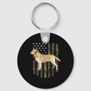 Chaveiro Bandeira Americana Camuflada Labrador Retriever Am