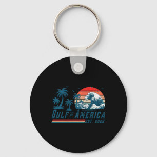Chaveiro Bandeira Americana Do Golfo Da América Do Norte Es