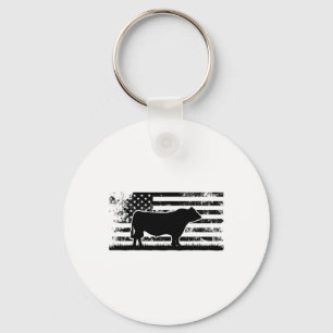 Chaveiro Bandeira Americana dos EUA - Vaca América Black An