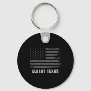 Chaveiro Bandeira Americana Elbert, Texas Usa Lembrança Pat