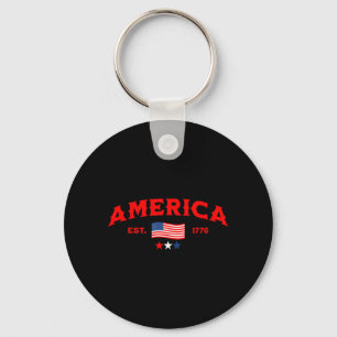 Chaveiro Bandeira Americana EUA Estados Unidos da América E