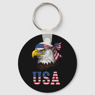Chaveiro Bandeira Americana EUA Homens Mulheres Crianças Ág
