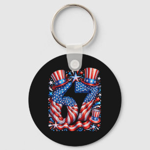 Chaveiro Bandeira americana festiva 67 meme EUA