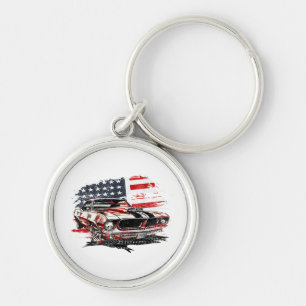 Chaveiro Bandeira Americana Patriótica