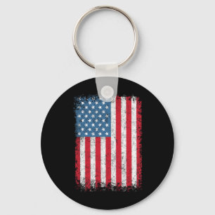 Chaveiro Bandeira Americana Patriótica Para Homens Meninos