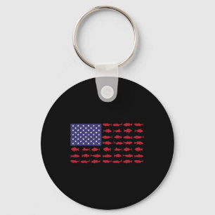 Chaveiro Bandeira Americana Por Byss Pesca Kid Menino Juven