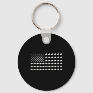 Chaveiro Bandeira Americana Sushi Comida EUA Patriotismo Pa