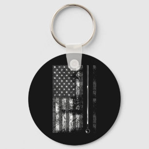 Chaveiro Bandeira Americana Taco de Bilhar Jogo de Mesa Eng