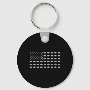 Chaveiro Bandeira Americana Torta de Maçã EUA Patriotismo P