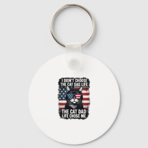 Chaveiro Bandeira Americana Vintage Gato Pai Dia dos Pais G