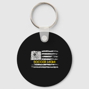 Chaveiro Bandeira Americana Vintage Mãe de Futebol Orgulhos
