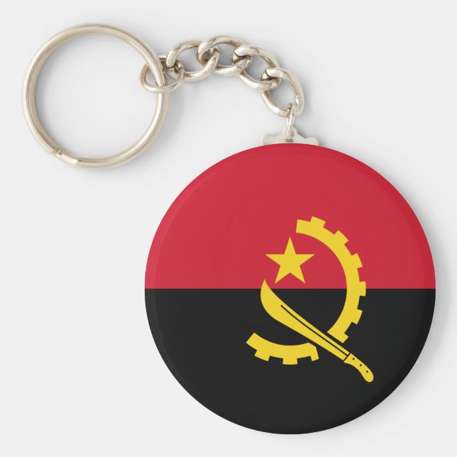 Chaveiro Bandeira Angola (Frente)