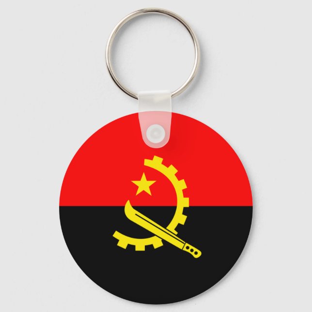 Chaveiro Bandeira Angola (Frente)