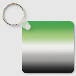 Chaveiro Bandeira Aromântica Gradiente - Orgulho Aromântico