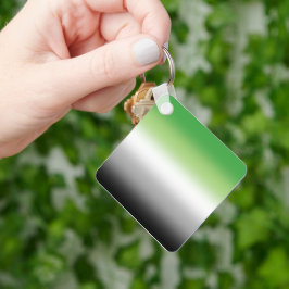 Chaveiro Bandeira Aromântica Gradiente – Orgulho Aromântico