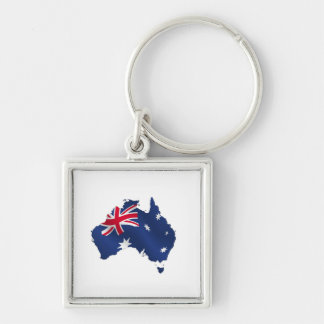 Chaveiro Bandeira australiana do mapa