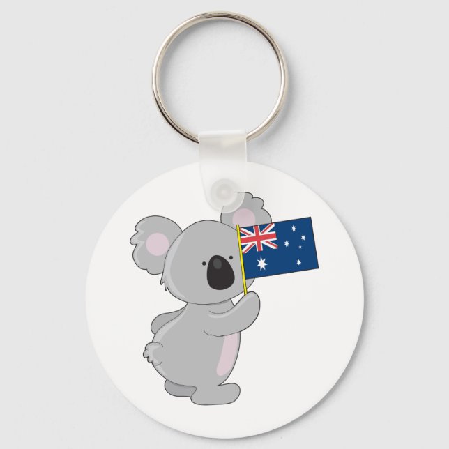 Chaveiro Bandeira Australiana Koala (Frente)